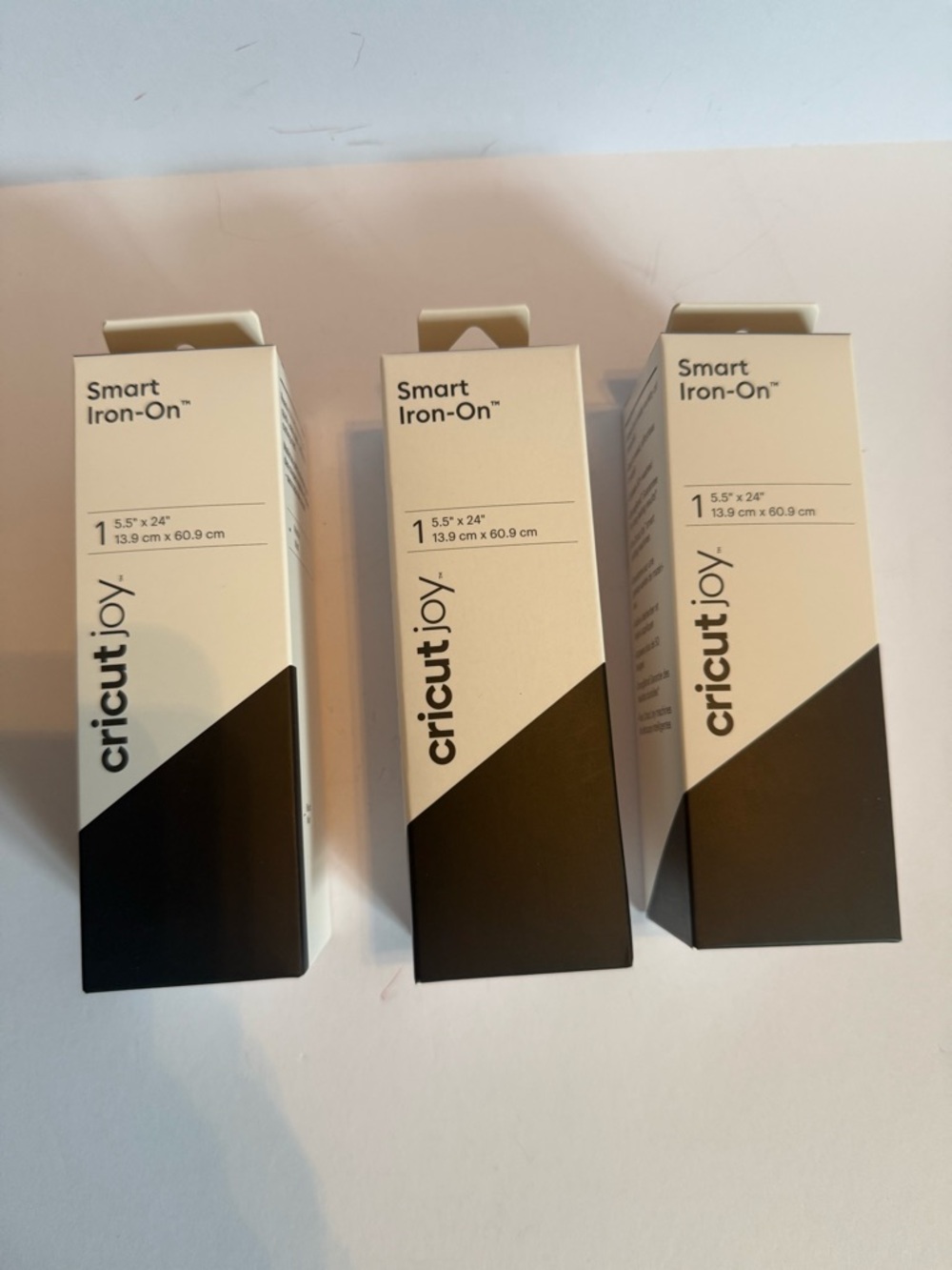 Cricut Joy smart iron-on. Set of 3. Unopened. Black matte